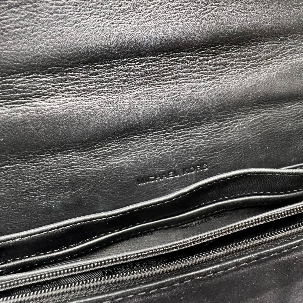 Michael Kors Brooklyn Grommet Crossbody Black Medium - Picture 11 of 13